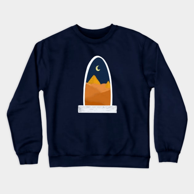 Desert window Crewneck Sweatshirt by gabbadelgado